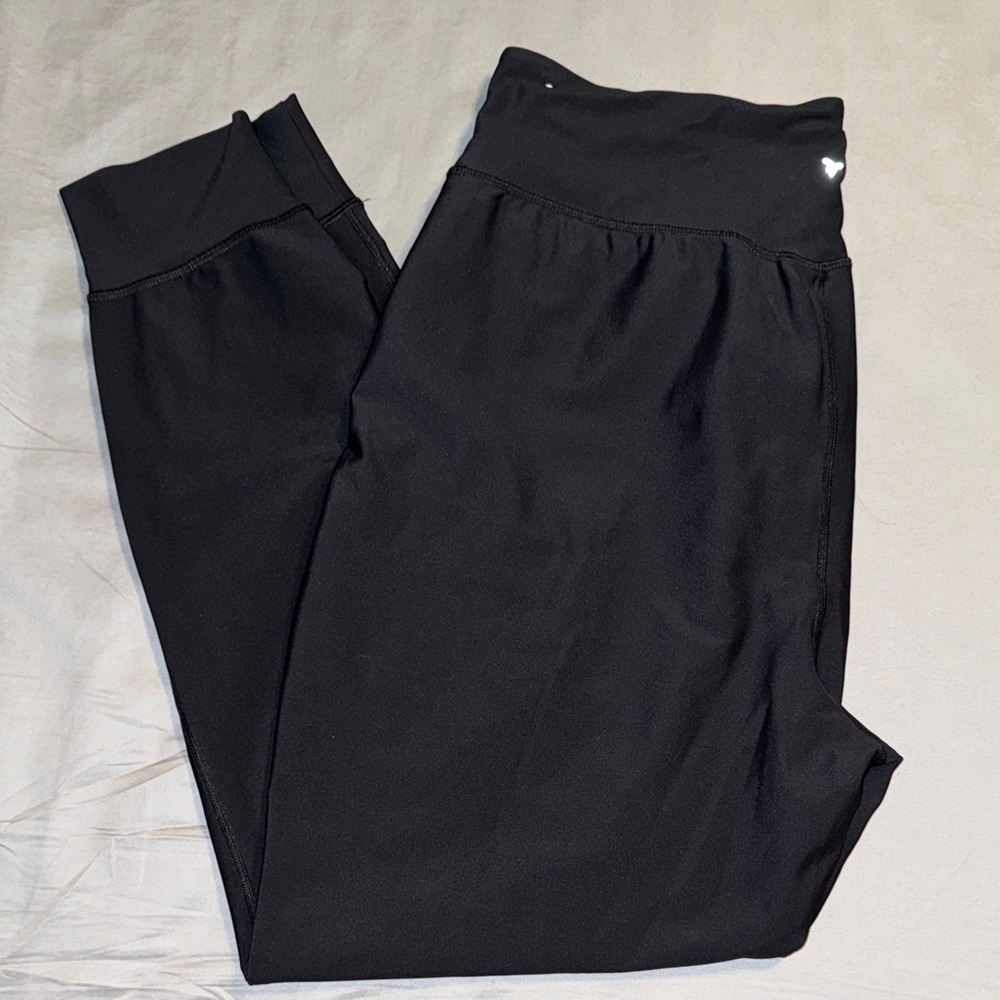 Old Navy Black High-Waist Track Joggers Tall